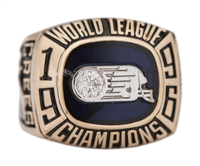 1996 Scottish Claymores World League Of American Football Championship Ring